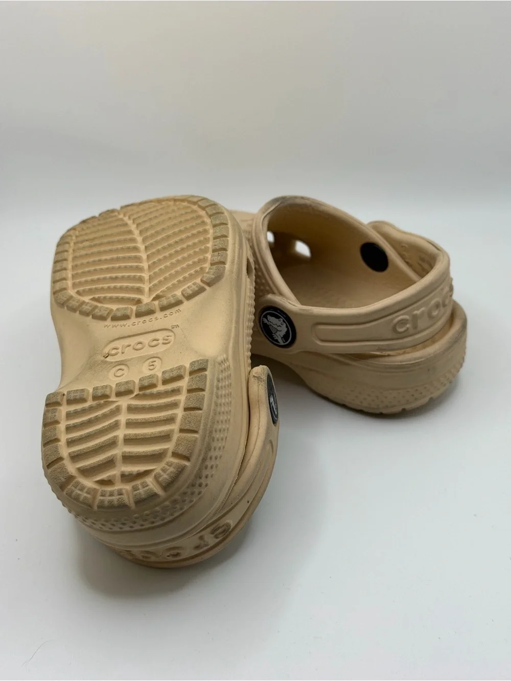 CROCS Kids Slip-On Clog in Tan